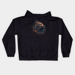 Tiger in Space with unique Design Kids Hoodie